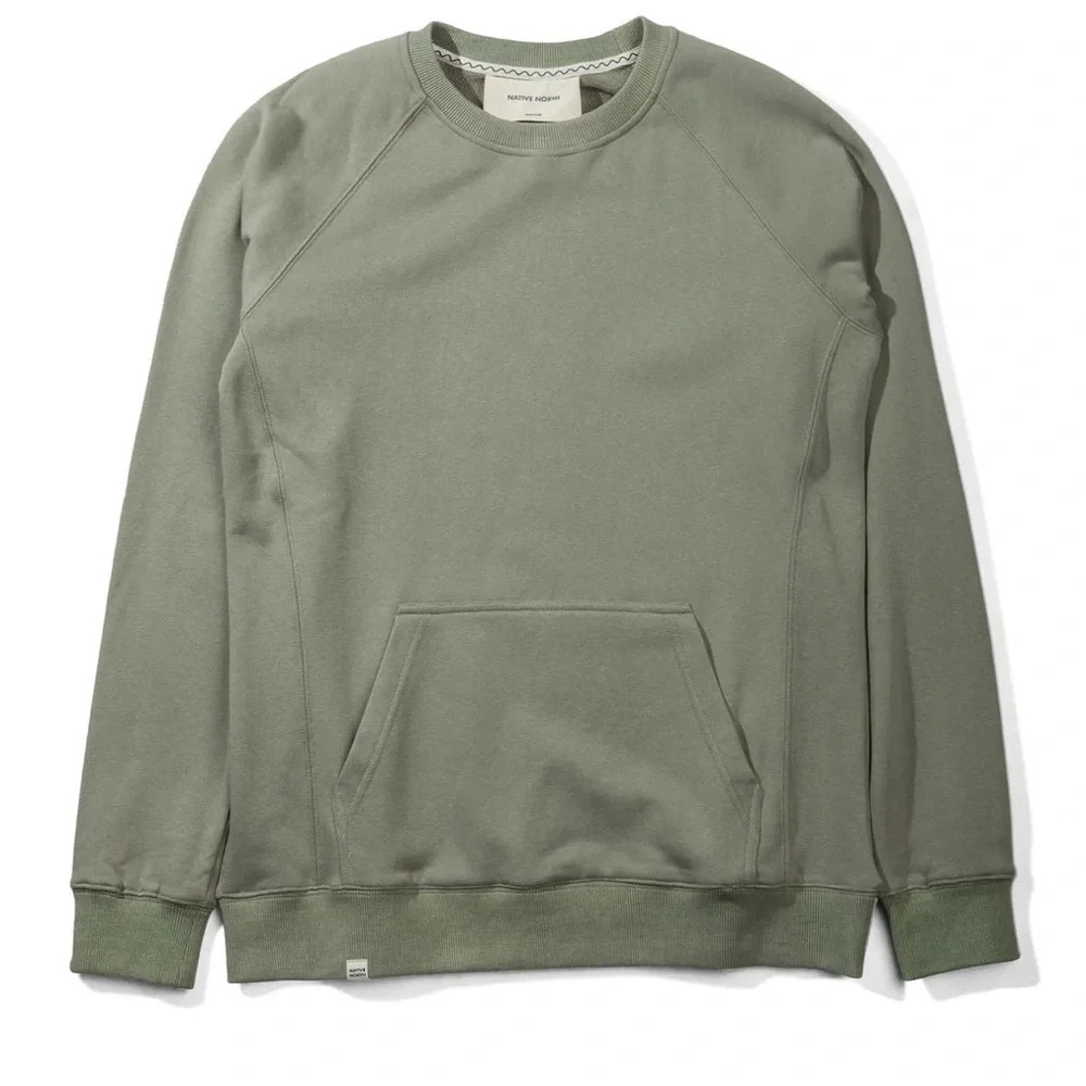 Native North L5 Track Crew Neck in Green